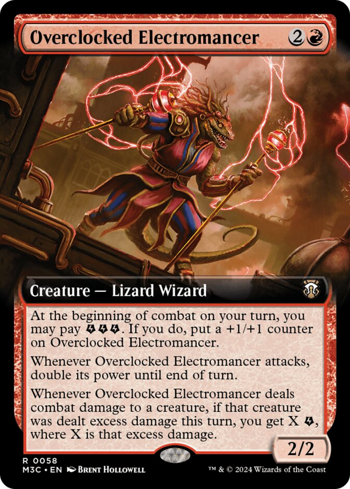 Overclocked Electromancer (Extended Art) [Modern Horizons 3 Commander] Magic: The Gathering