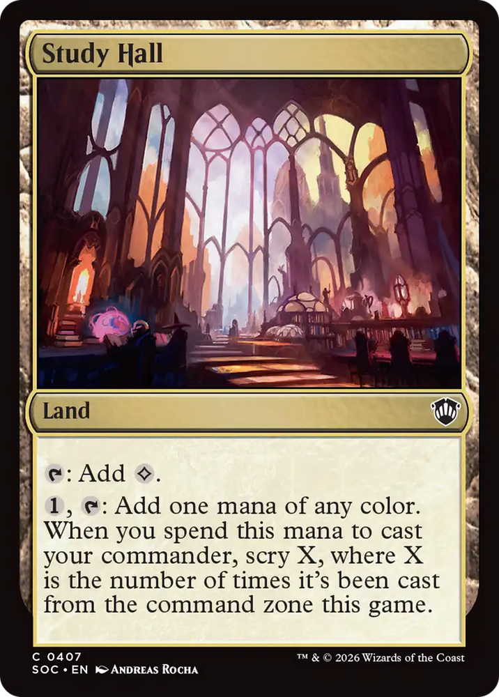 Study Hall [Secrets of Strixhaven Commander] Magic: The Gathering