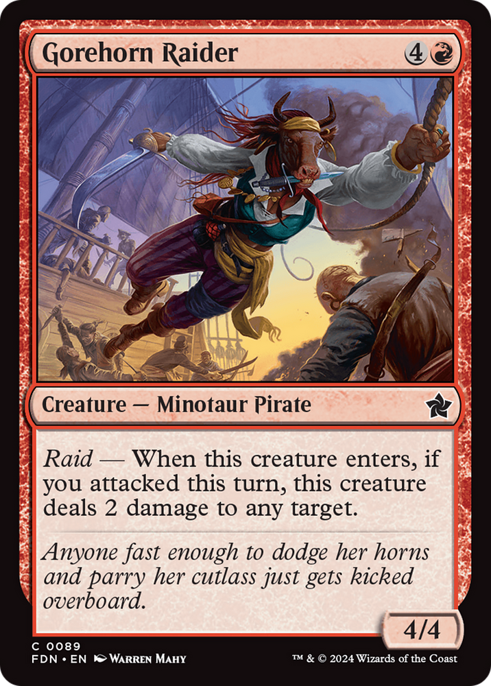 Gorehorn Raider [Foundations] Magic: The Gathering