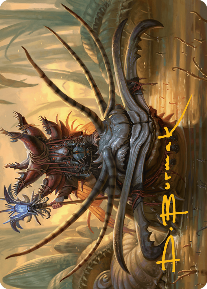 Wick's Patrol Art Card (Gold-Stamped Signature) [Bloomburrow Art Series] Magic: The Gathering