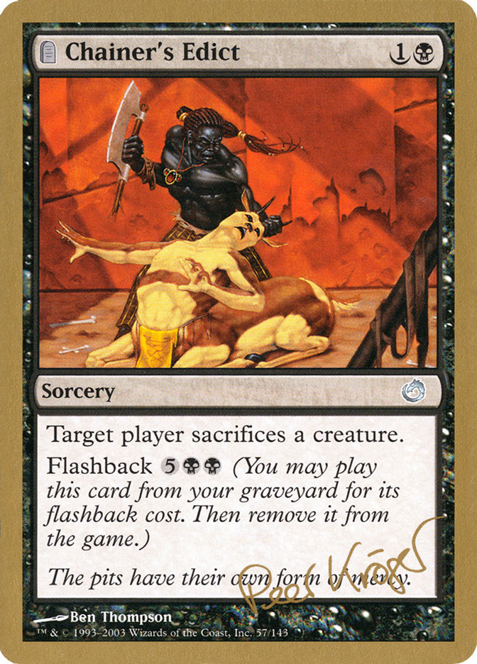Chainer's Edict (Peer Kroger) [World Championship Decks 2003] Magic: The Gathering