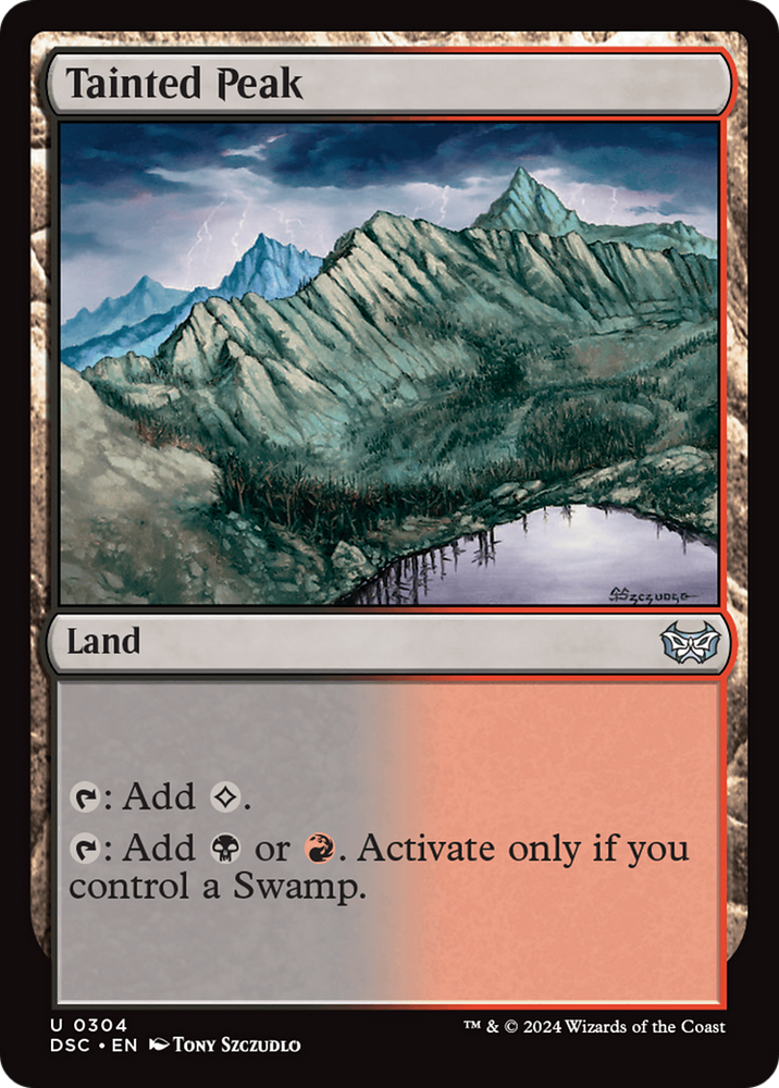 Tainted Peak [Duskmourn: House of Horror Commander] Magic: The Gathering