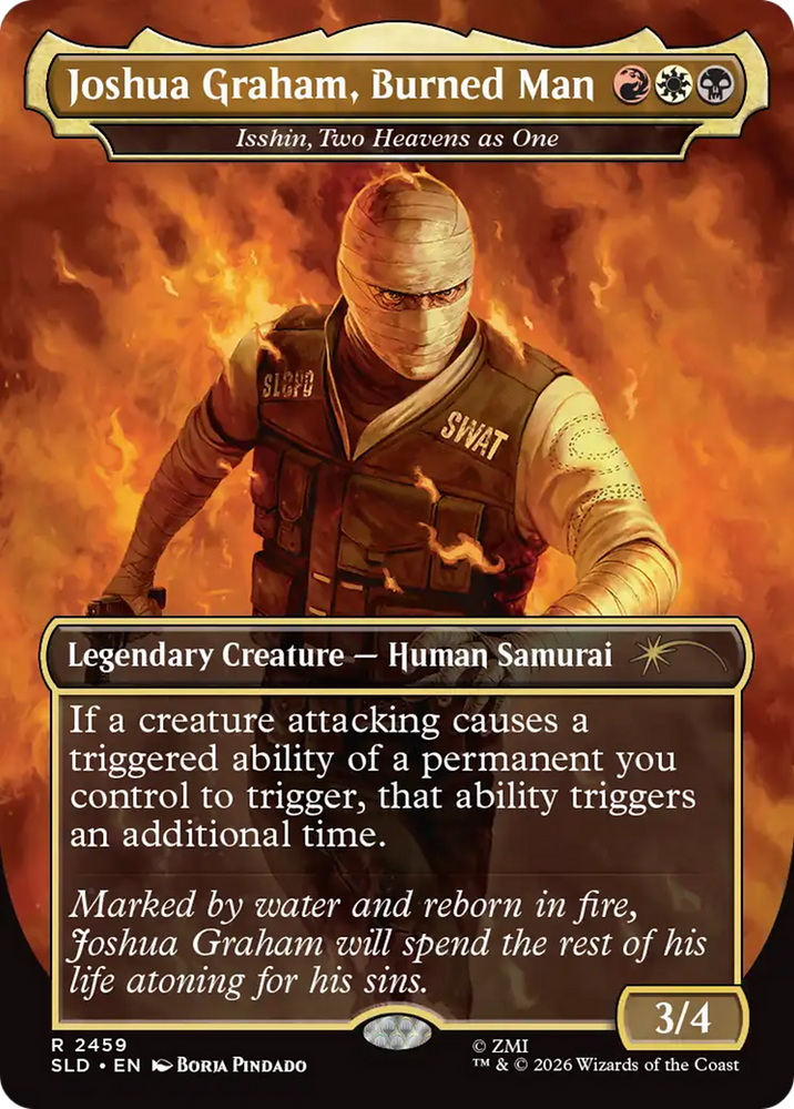 Joshua Graham, Burned Man - Isshin, Two Heavens as One [Secret Lair Drop Series] Magic: The Gathering
