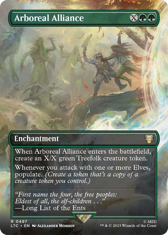 Arboreal Alliance (Borderless) [The Lord of the Rings: Tales of Middle-Earth Commander] Magic: The Gathering