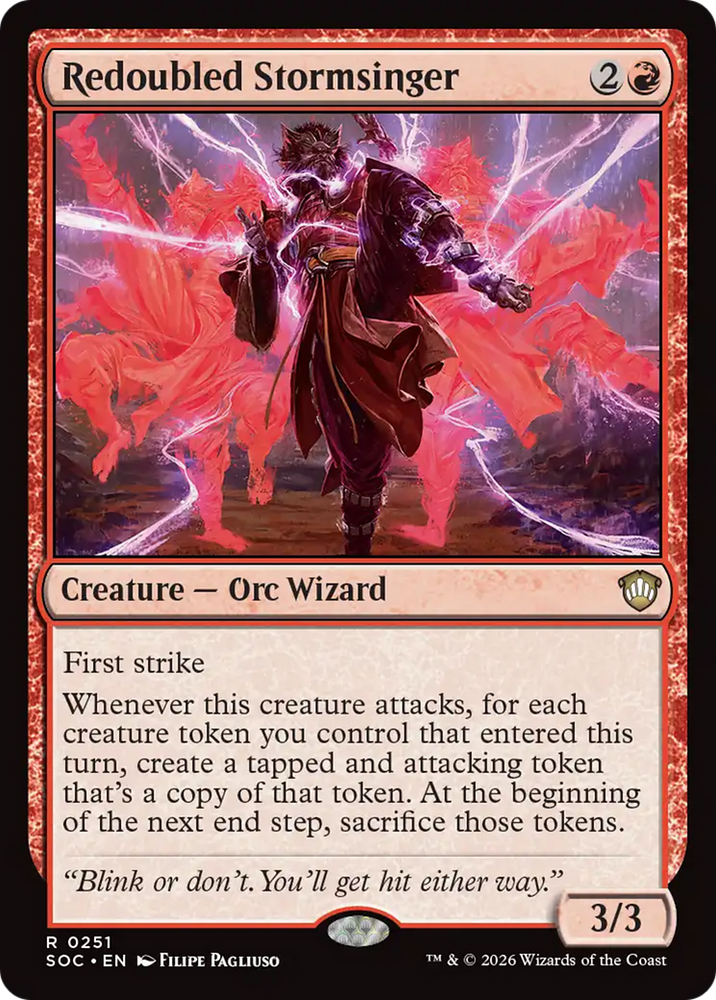 Redoubled Stormsinger [Secrets of Strixhaven Commander] Magic: The Gathering