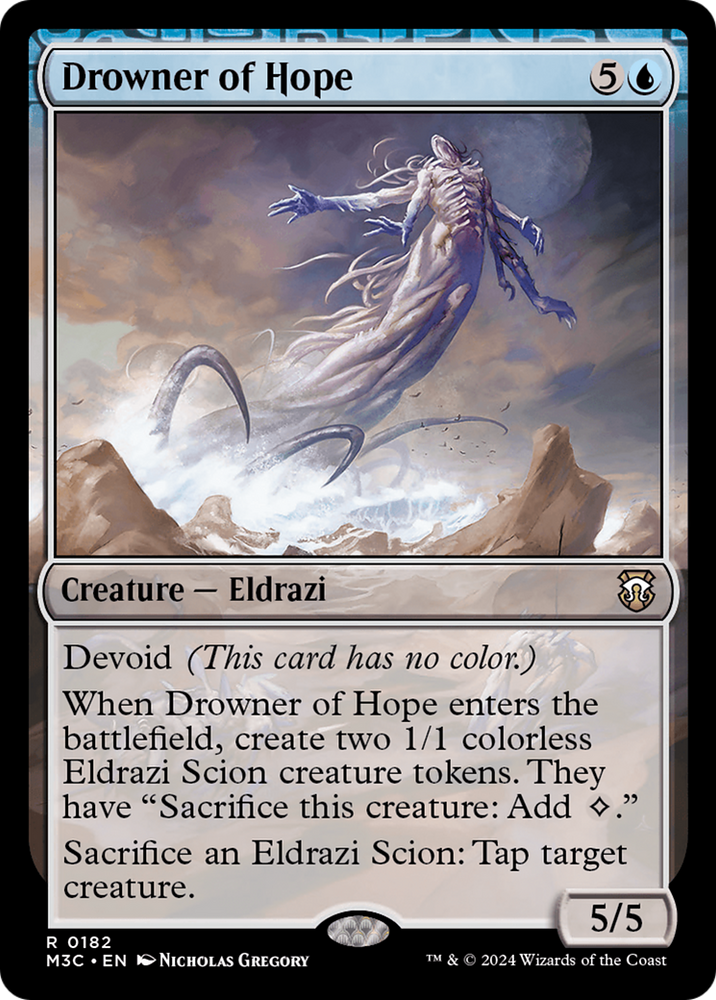 Drowner of Hope (Ripple Foil) [Modern Horizons 3 Commander] Magic: The Gathering