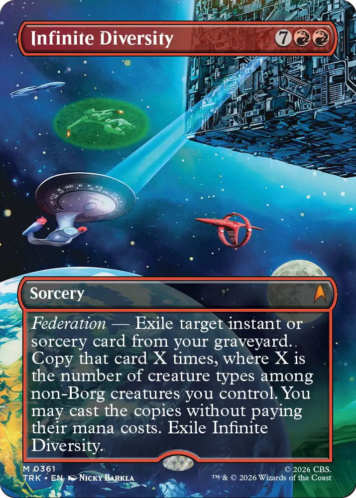 Infinite Diversity (Borderless) [Star Trek] Magic: The Gathering