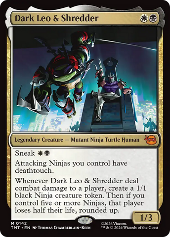 Dark Leo & Shredder [Teenage Mutant Ninja Turtles] Magic: The Gathering