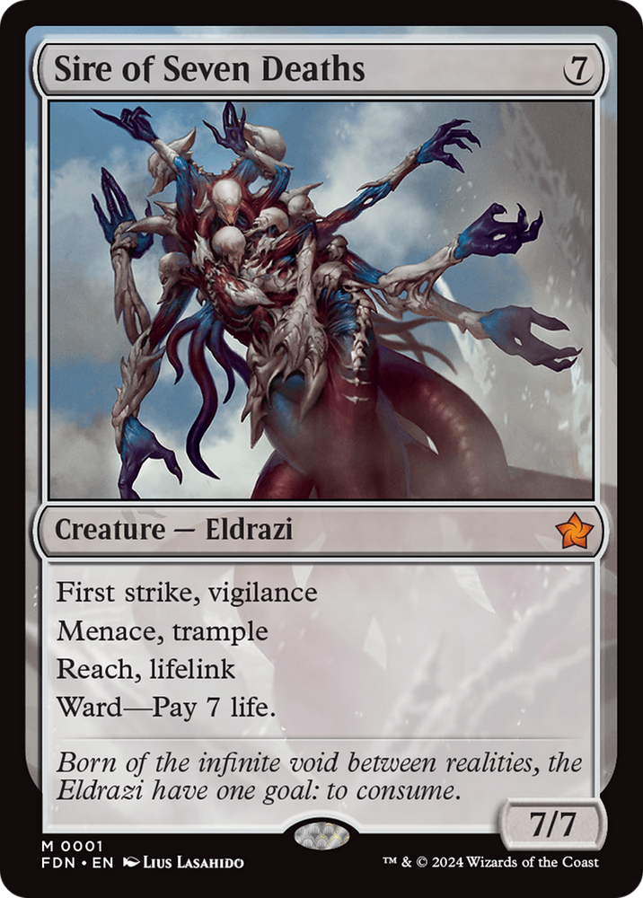 Sire of Seven Deaths [Foundations] Magic: The Gathering