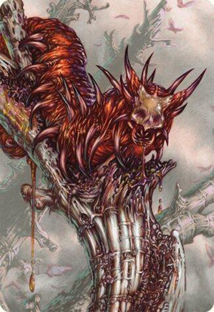 Grist, Voracious Larva Art Card [Modern Horizons 3 Art Series] Magic: The Gathering