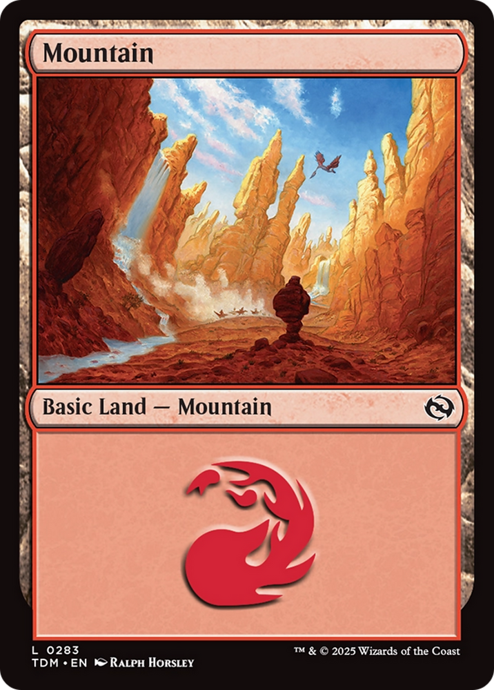 Mountain (0283) [Tarkir: Dragonstorm] Magic: The Gathering