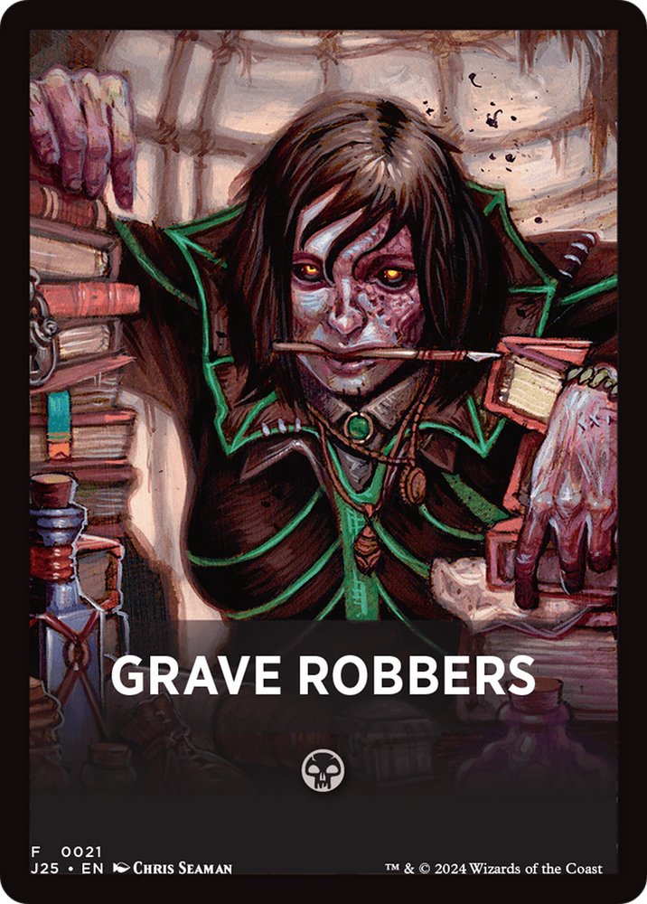 Grave Robbers Theme Card [Foundations Jumpstart Front Cards] Magic: The Gathering