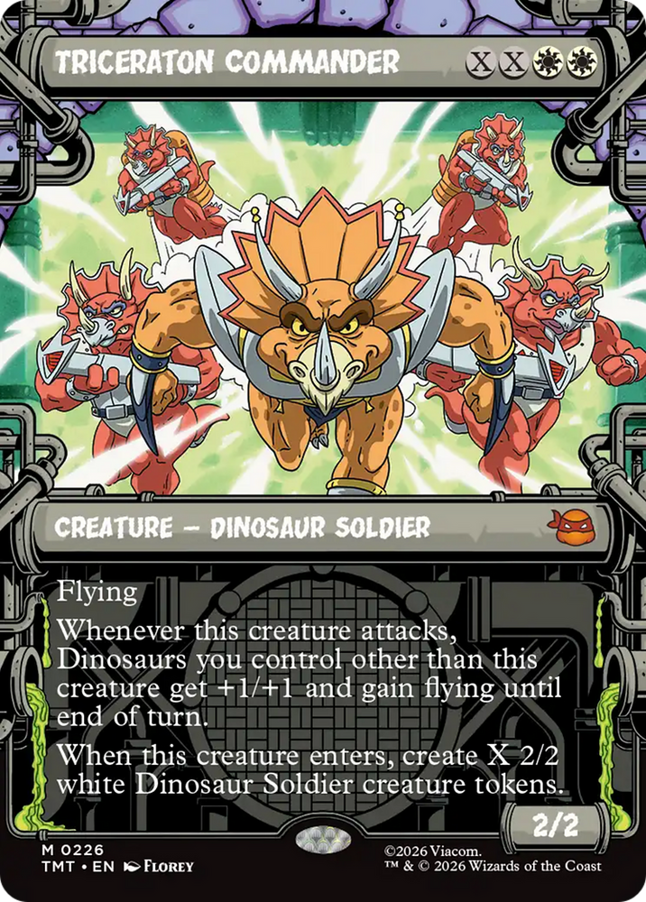 Triceraton Commander (Showcase) [Teenage Mutant Ninja Turtles] Magic: The Gathering