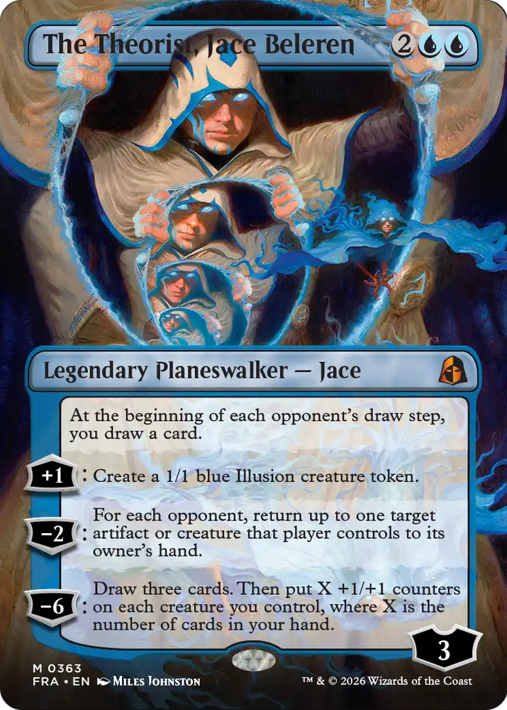 The Theorist, Jace Beleren (Borderless) (0363) [Reality Fracture] Magic: The Gathering