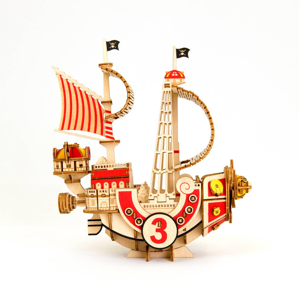 Wa-gu-mi One Piece Thousand Sunny Ship Model Wooden 3D Puzzl