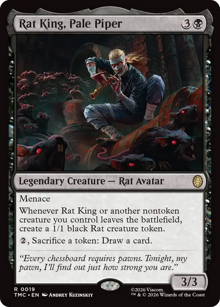 Rat King, Pale Piper [Teenage Mutant Ninja Turtles Commander] Magic: The Gathering