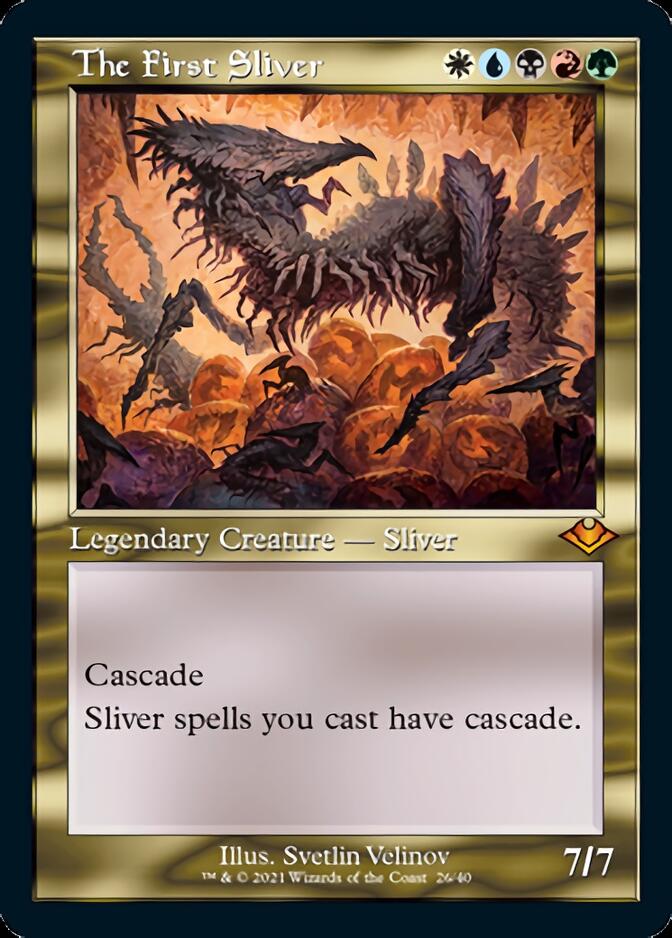 The First Sliver (Retro Foil Etched) [Modern Horizons] Magic: The Gathering