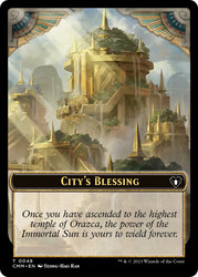 City's Blessing // Construct (41) Double-Sided Token [Commander Masters Tokens] Magic: The Gathering