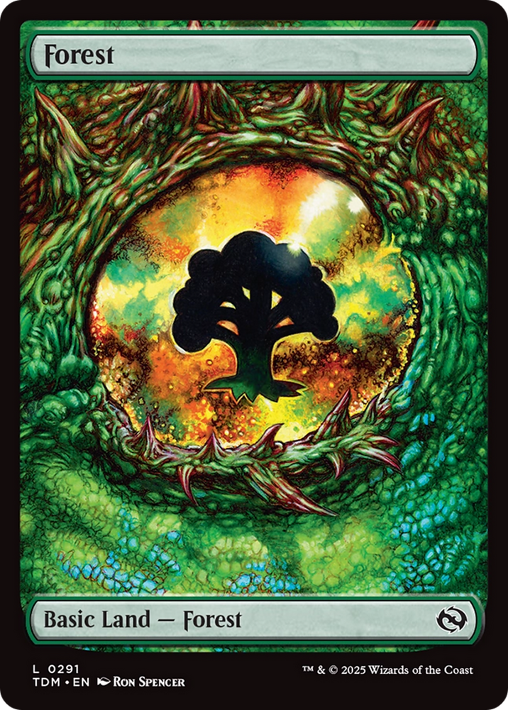 Forest (0291) [Tarkir: Dragonstorm] Magic: The Gathering