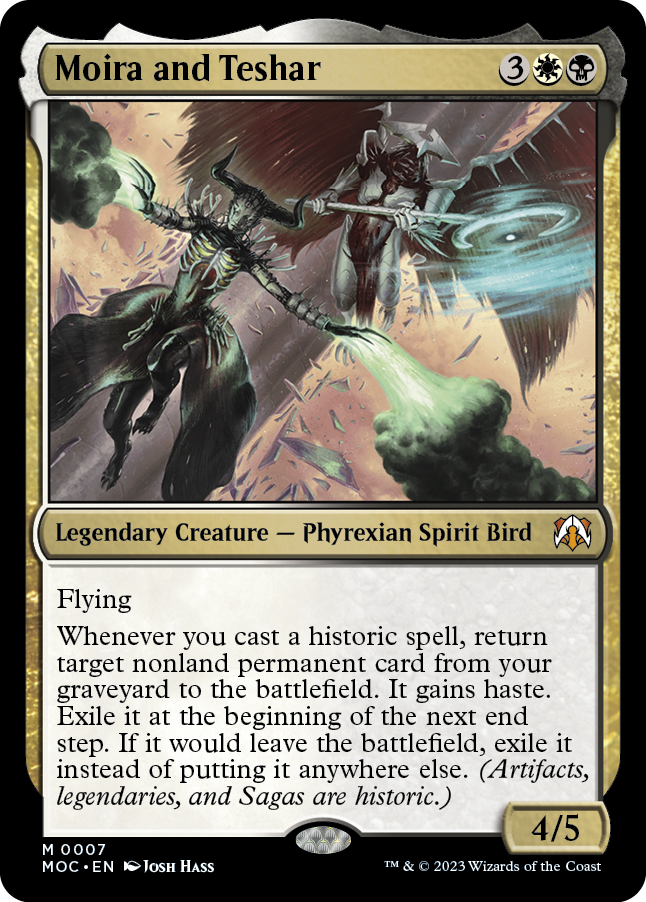 Moira and Teshar [March of the Machine Commander] Magic: The Gathering
