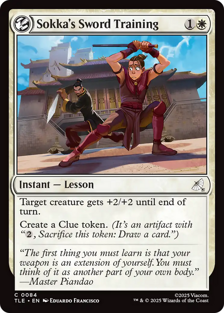 Sokka's Sword Training [Avatar: The Last Airbender: Eternal-Legal] Magic: The Gathering