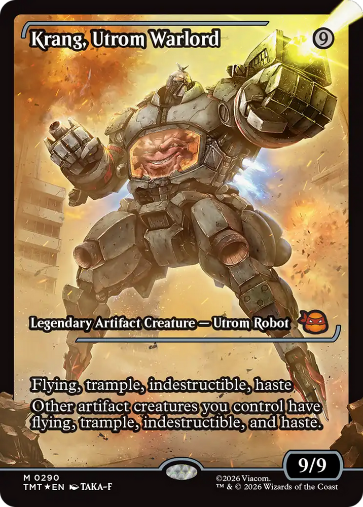 Krang, Utrom Warlord (Showcase) [Teenage Mutant Ninja Turtles] Magic: The Gathering