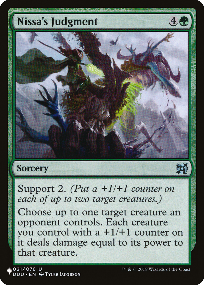 Nissa's Judgment [The List] Magic: The Gathering