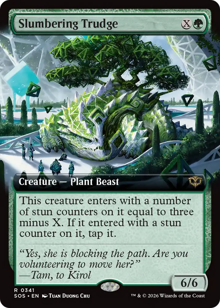 Slumbering Trudge (Extended Art) [Secrets of Strixhaven] Magic: The Gathering