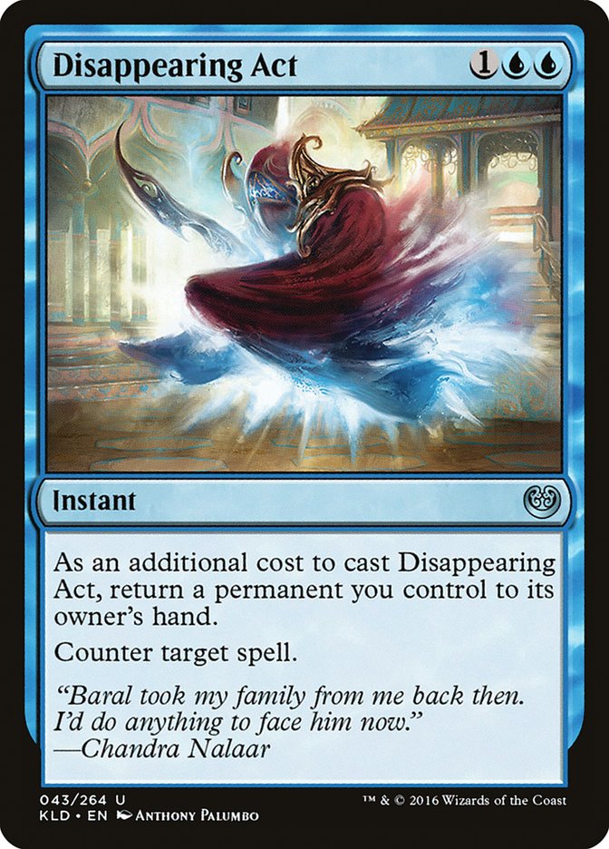 Disappearing Act [Kaladesh] Magic: The Gathering