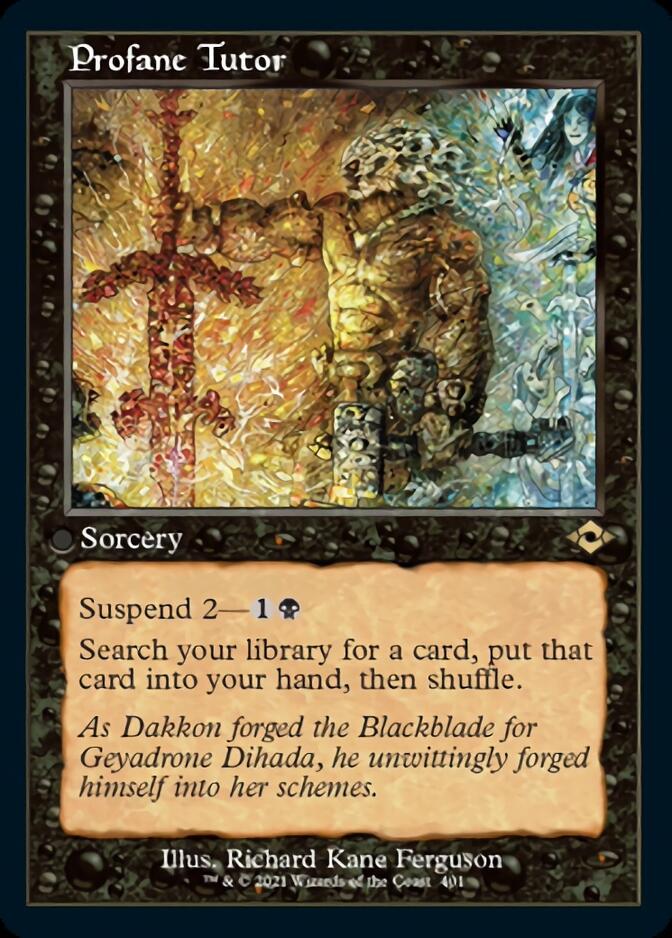 Profane Tutor (Retro Foil Etched) [Modern Horizons 2] Magic: The Gathering
