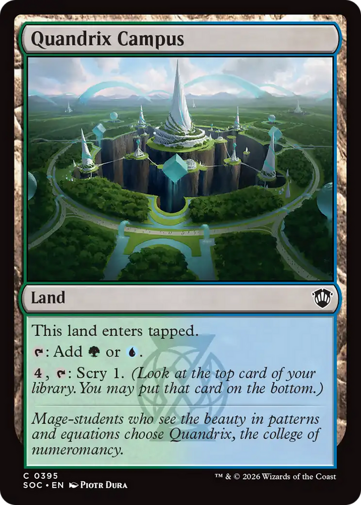 Quandrix Campus [Secrets of Strixhaven Commander] Magic: The Gathering