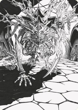 Thrun, Breaker of Silence Art Card [Phyrexia: All Will Be One Art Series] Magic: The Gathering