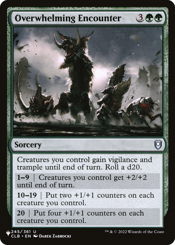 Overwhelming Encounter [The List] Magic: The Gathering