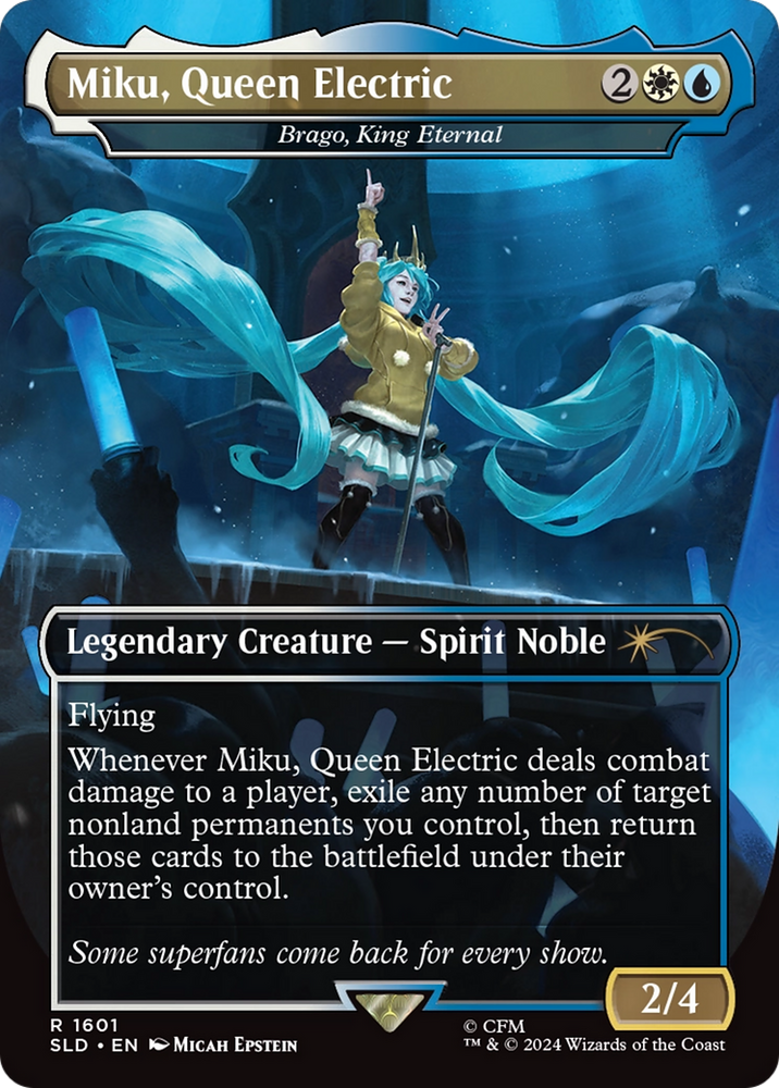Miku, Queen Electric - Brago, King Eternal [Secret Lair Drop Series] Magic: The Gathering