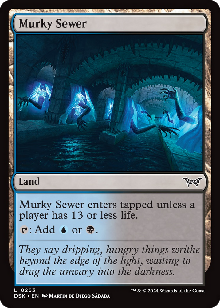 Murky Sewer [Duskmourn: House of Horror] Magic: The Gathering