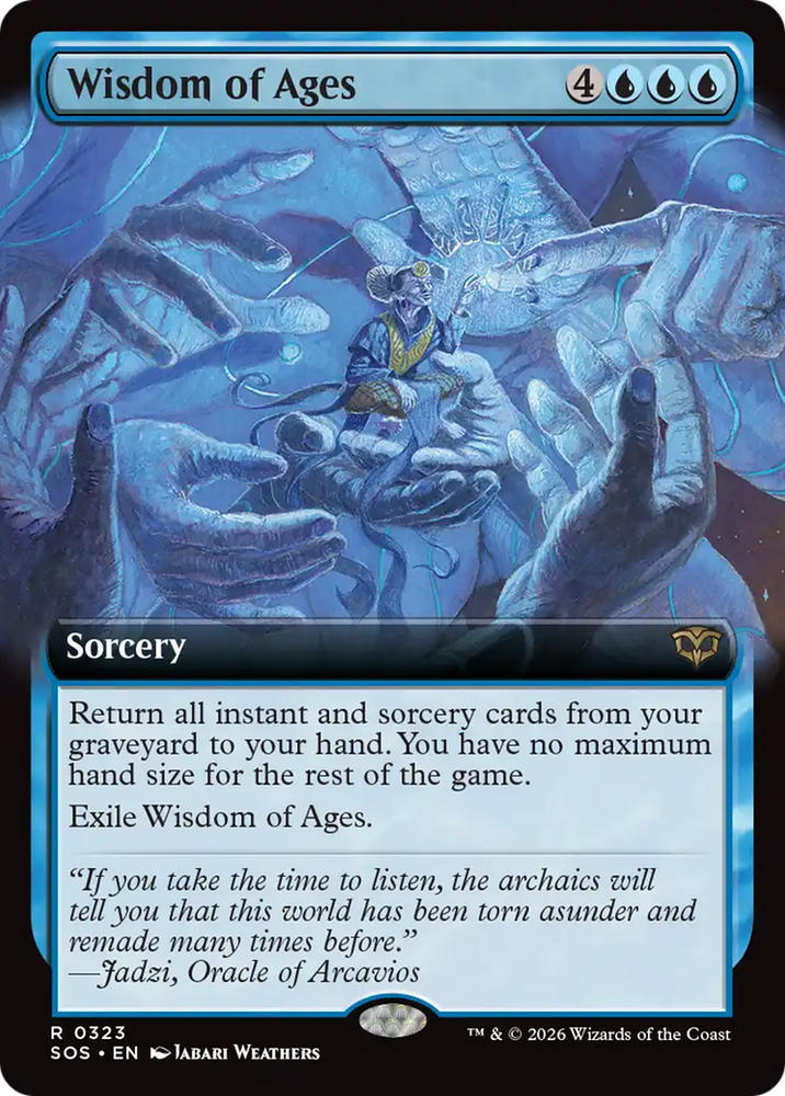 Wisdom of Ages (Extended Art) [Secrets of Strixhaven] Magic: The Gathering