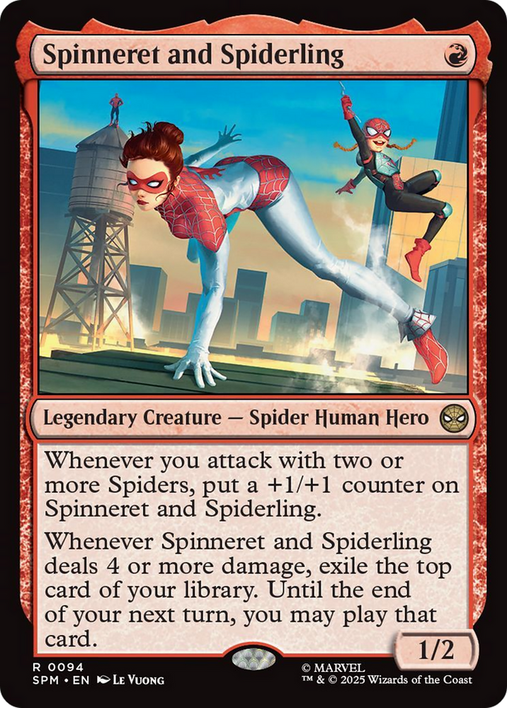 Spinneret and Spiderling [Marvel's Spider-Man] Magic: The Gathering