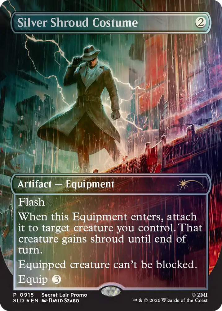 Silver Shroud Costume [Secret Lair Drop Series] Magic: The Gathering