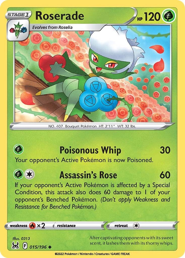 Roserade (015/196) [Sword & Shield: Lost Origin] Pokémon