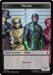 Robot Hero // Villain Double-Sided Token [Marvel Super Heroes Commander Tokens] Magic: The Gathering