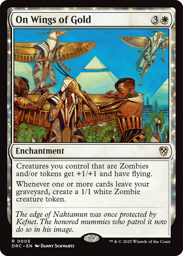 On Wings of Gold [Aetherdrift Commander] Magic: The Gathering