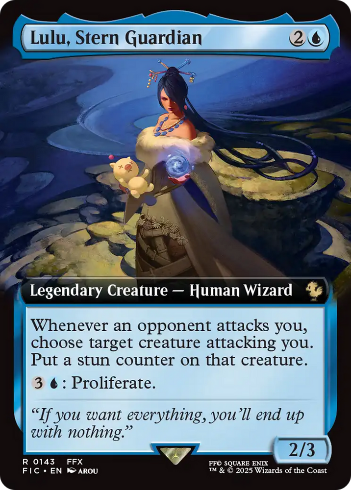 Lulu, Stern Guardian (Extended Art) [FINAL FANTASY Commander] Magic: The Gathering