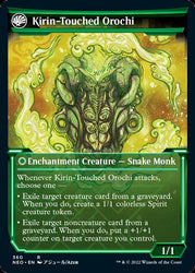 Teachings of the Kirin // Kirin-Touched Orochi (Showcase Soft Glow) [Kamigawa: Neon Dynasty] Magic: The Gathering