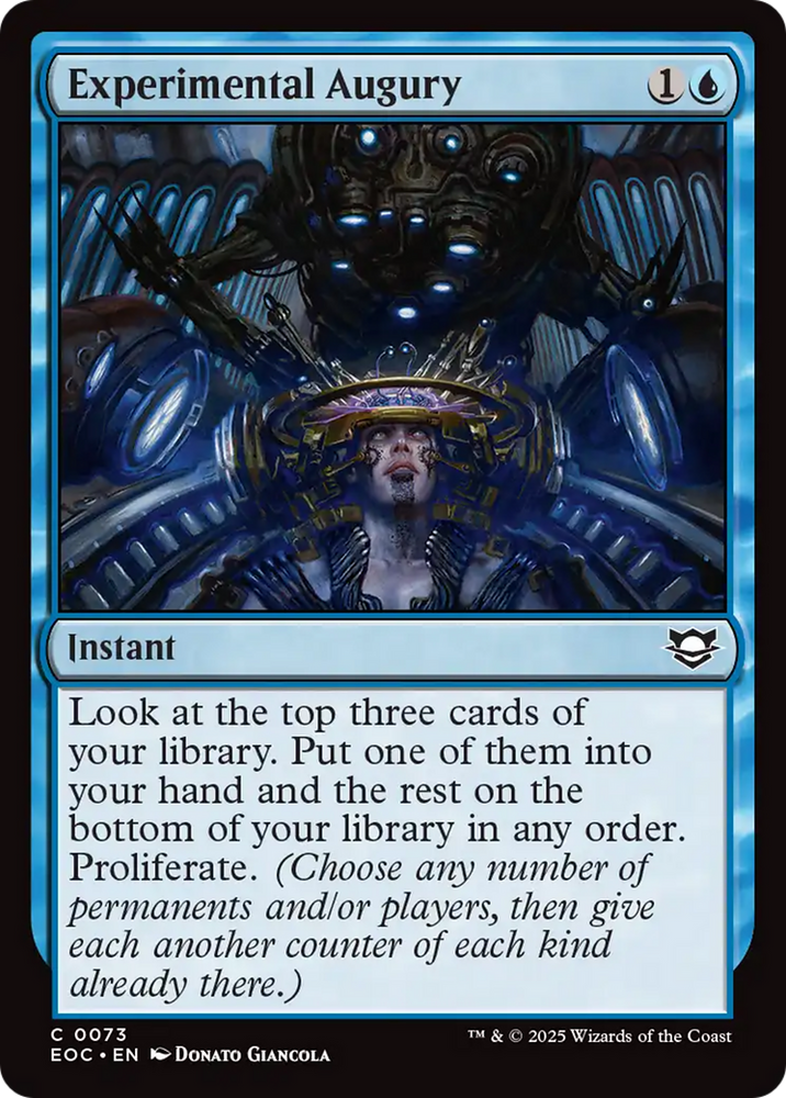 Experimental Augury [Edge of Eternities Commander] Magic: The Gathering