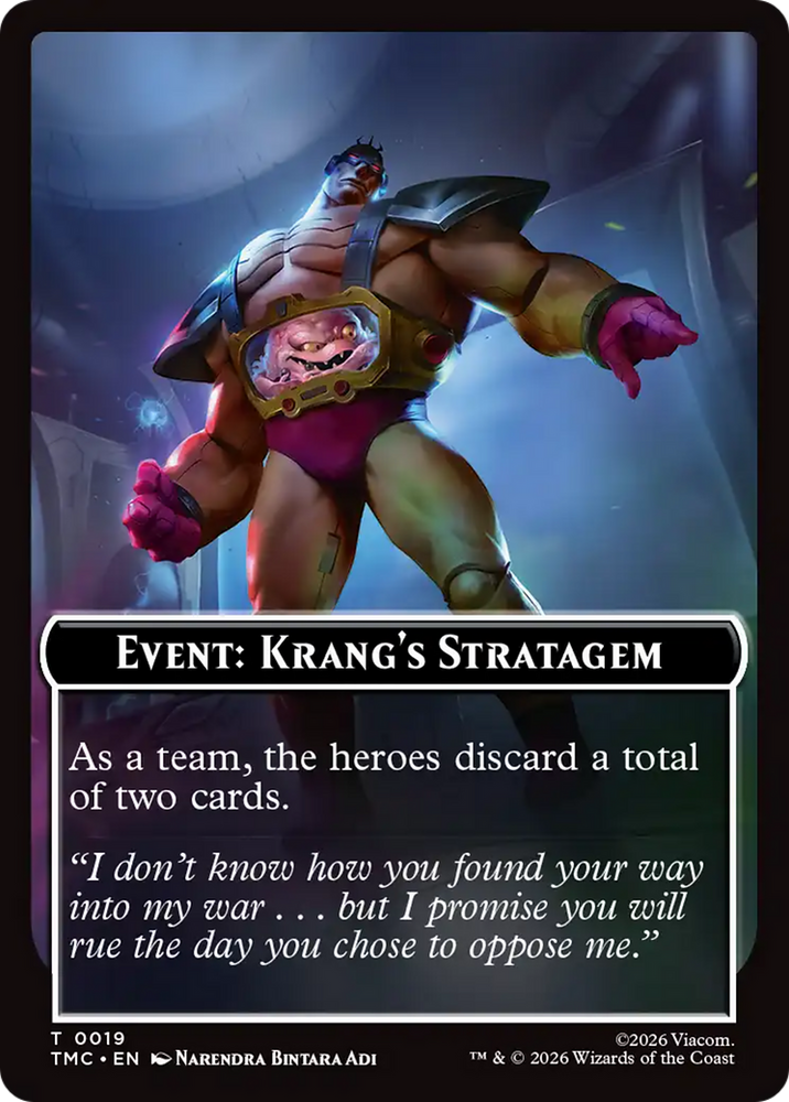 Event: Krang's Stratagem [Teenage Mutant Ninja Turtles Commander Tokens] Magic: The Gathering