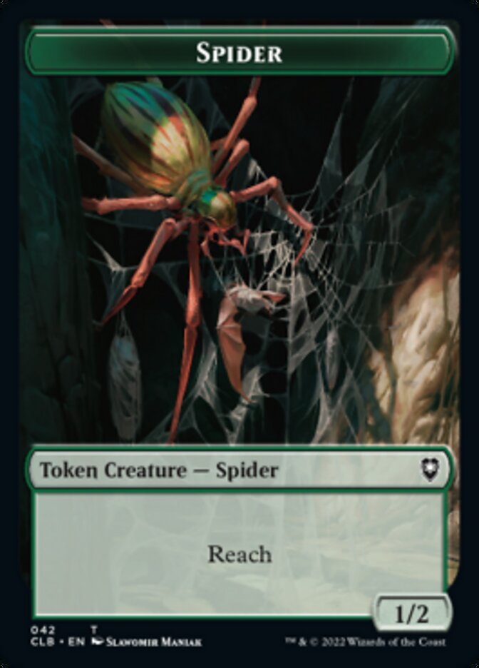 Spider // Insect Double-Sided Token [Commander Legends: Battle for Baldur's Gate Tokens] Magic: The Gathering