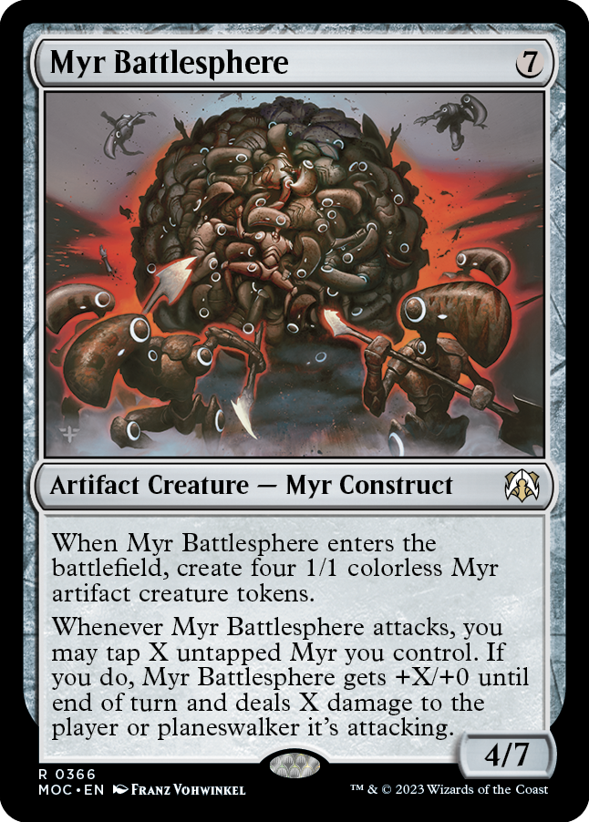 Myr Battlesphere [March of the Machine Commander] Magic: The Gathering