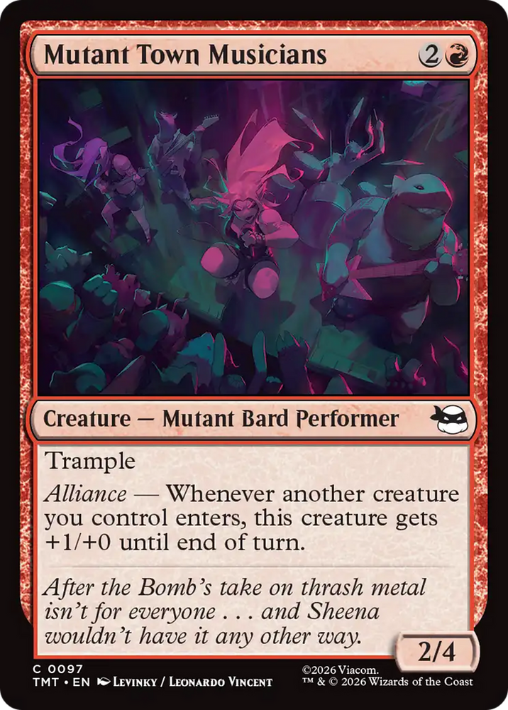 Mutant Town Musicians [Teenage Mutant Ninja Turtles] Magic: The Gathering