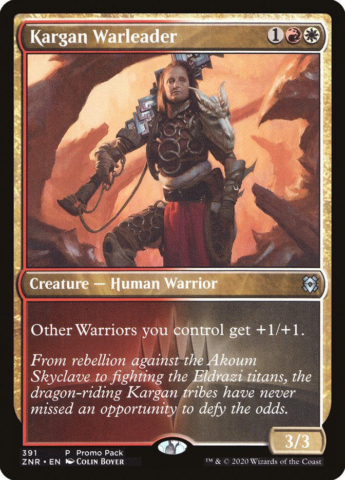 Kargan Warleader (Promo Pack) [Zendikar Rising Promos] Magic: The Gathering