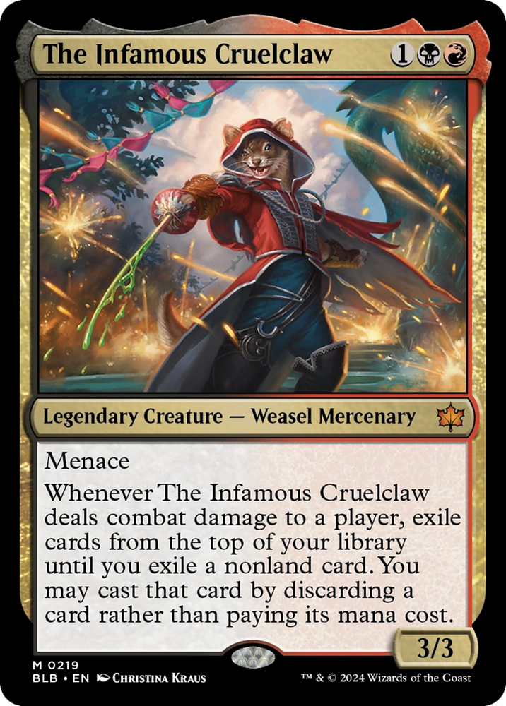 The Infamous Cruelclaw [Bloomburrow] Magic: The Gathering